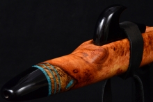 Makamong Burl Native American Flute, Minor, Mid G-4, #F35C